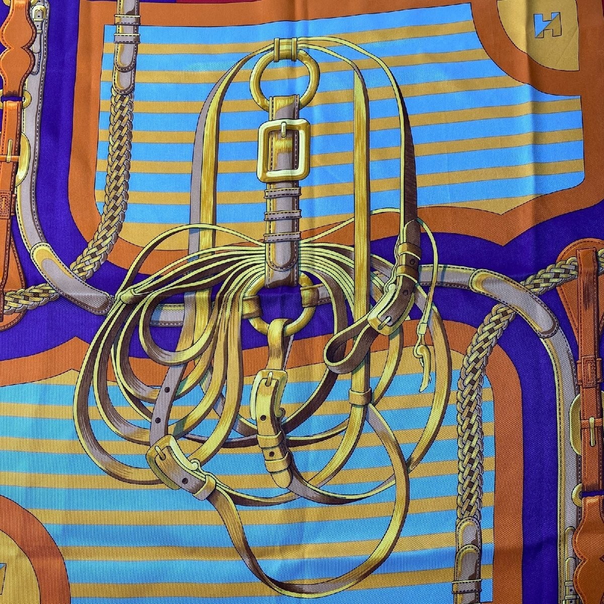 Hermes Carre 70 Losange Multicolor Silk Square Scarf