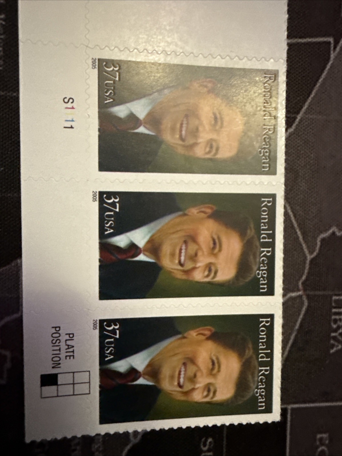 USA Stamps Famous People Including Ronald Reagn James Baldwin MNH Blocks of 3