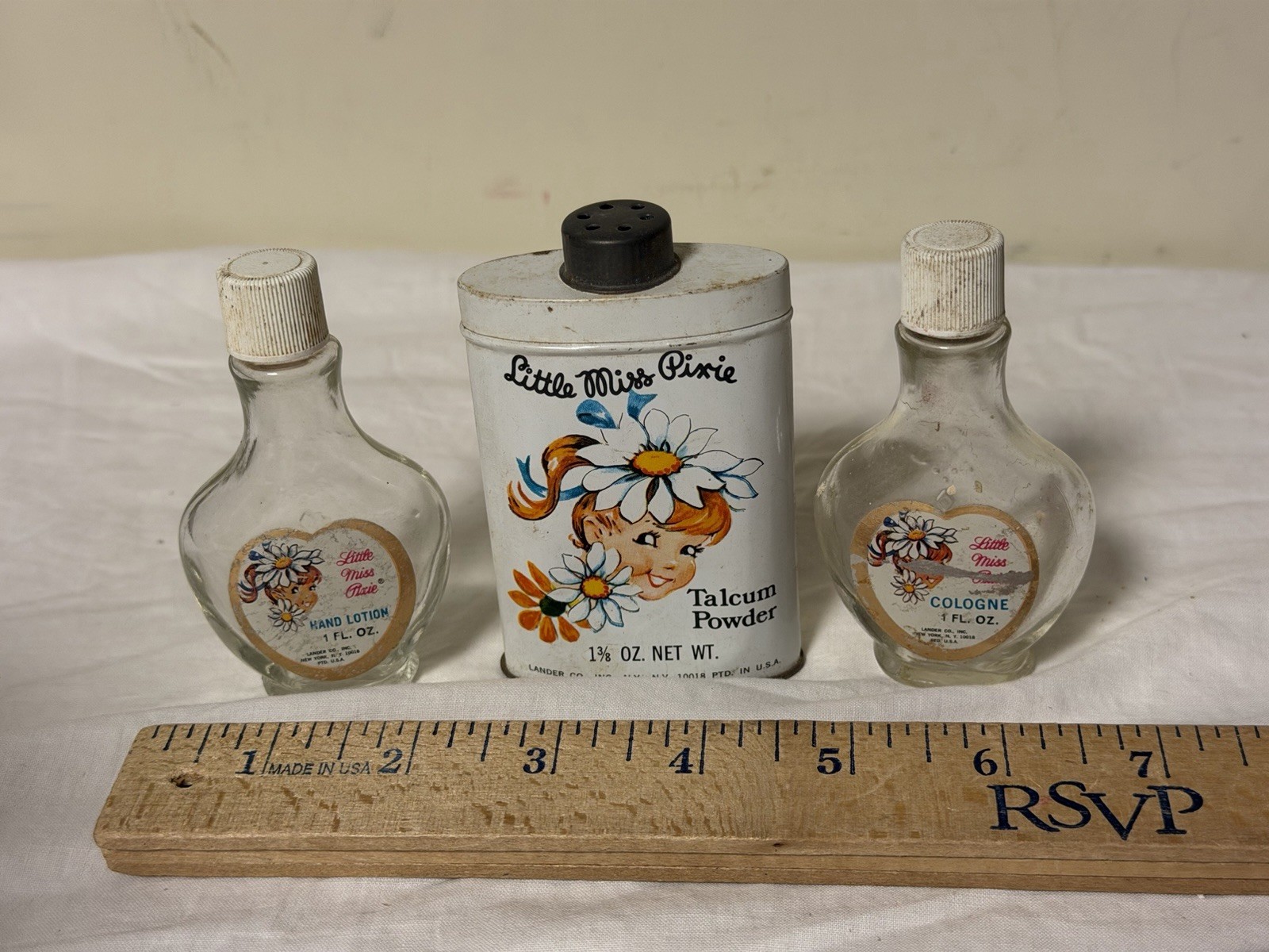 Vintage Little Miss Pixie Childs Gift Set Powder Lotion Cologne Lander Co. NY #2