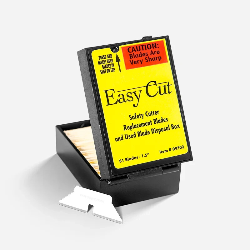 EasyCut Safety Box Cutter REPLACEMENT BLADES - 81 Count (Pack of 2 Boxes)