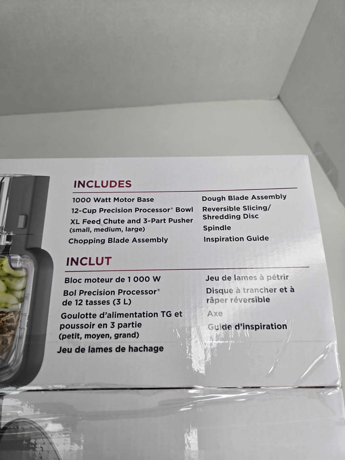 Ninja Professional 12-Cup XL Food Processor Platinum Silver Auto IQ Proff