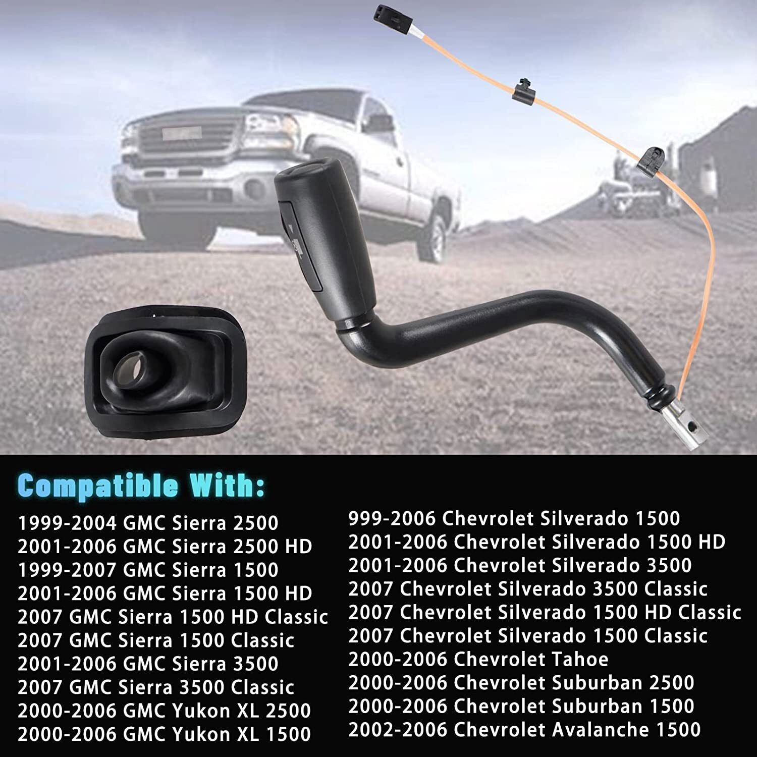 Gear Shift Lever & Tow Haul Button For Suburban 2000-2006 Silverado 1999-2006