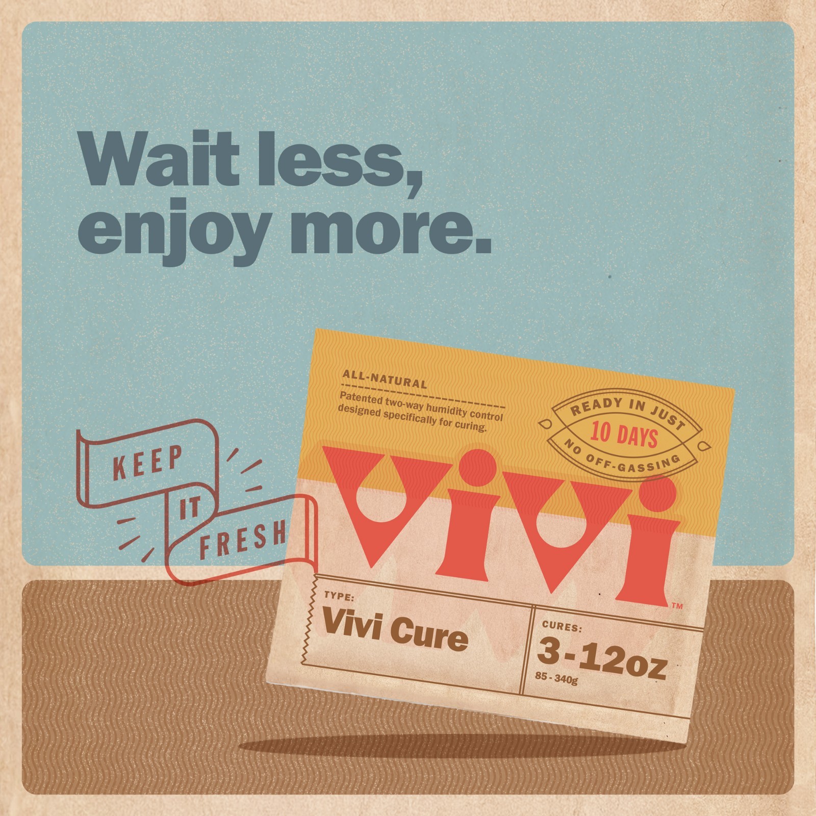 Vivi Humidity Control Packs 4-Pack for Airtight Containers, Ready in 10 Days