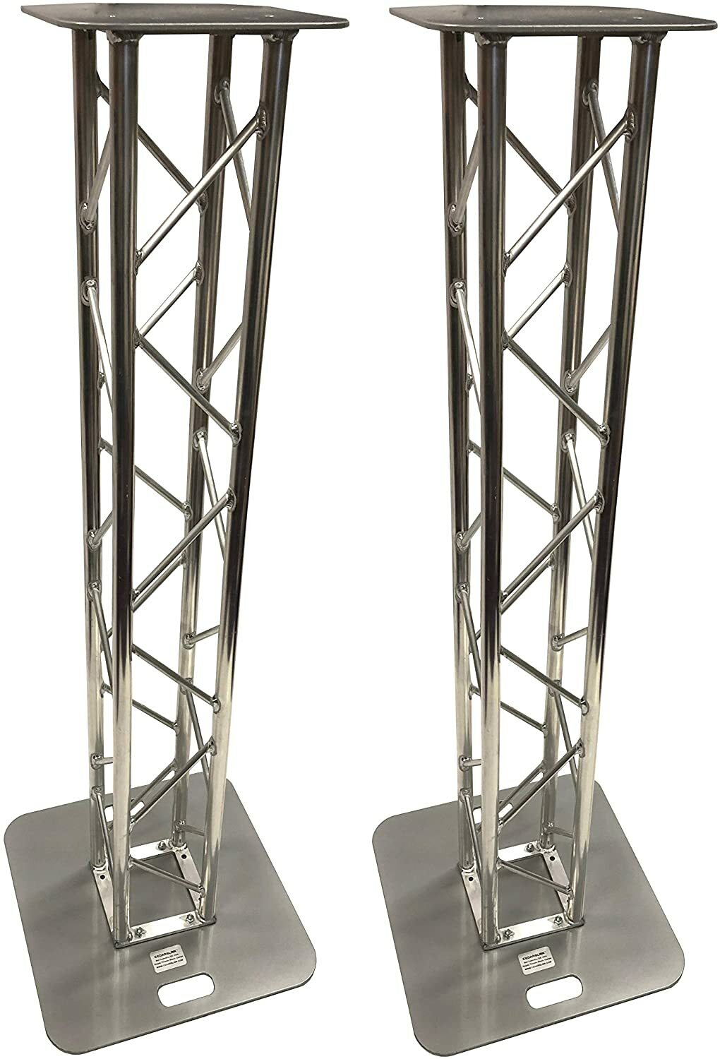 2 DJ Lighting 4.92 ft Bolted Aluminum 8"x8" Truss Light Weight Dual Totem System