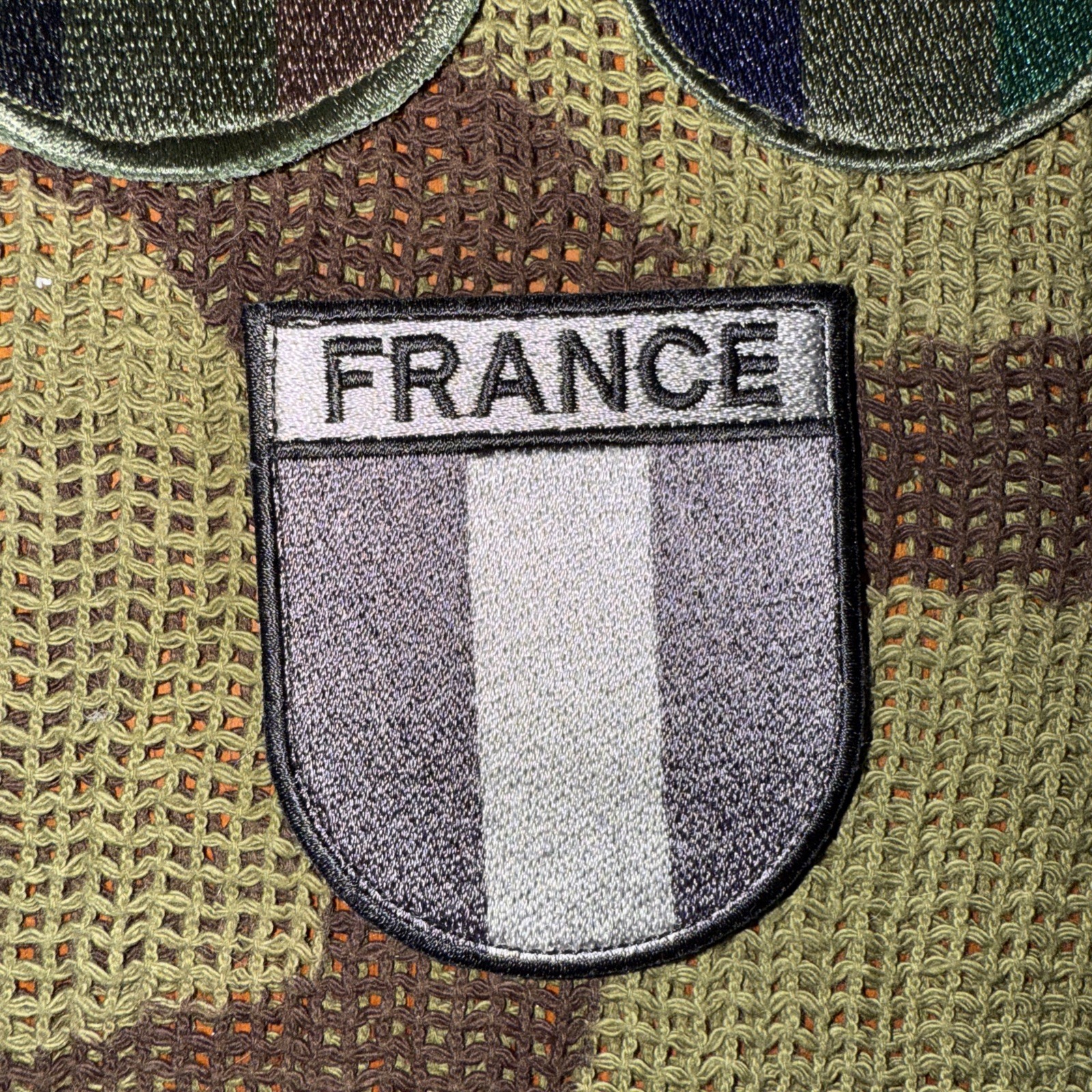 France French Military Pocket Sleeve Patch 3”, 3 Color Patches Including Subdued