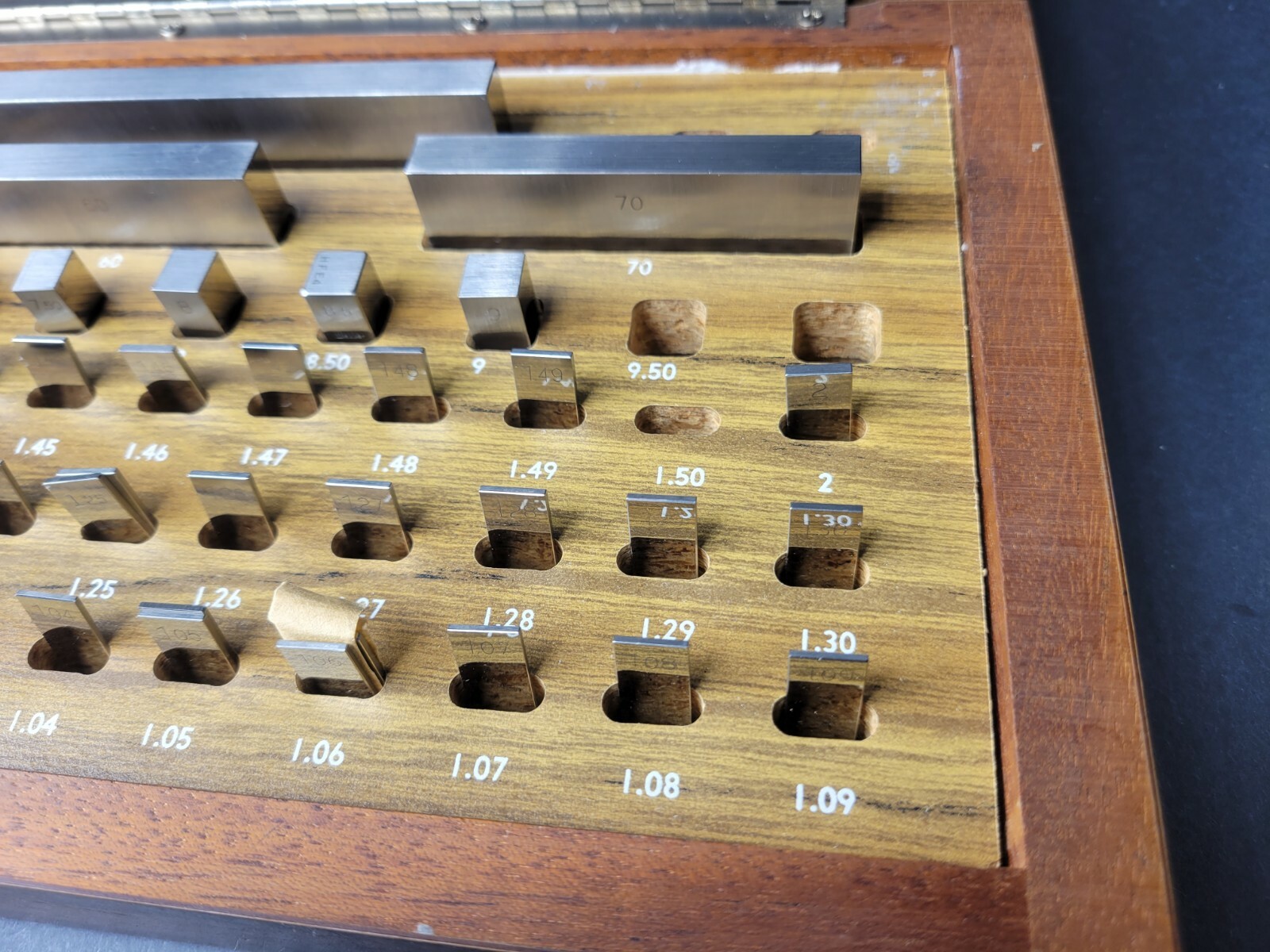 B&S (STARRETT CROBLOX) Metric Rectangular Gage Block Set Inspection Machinist