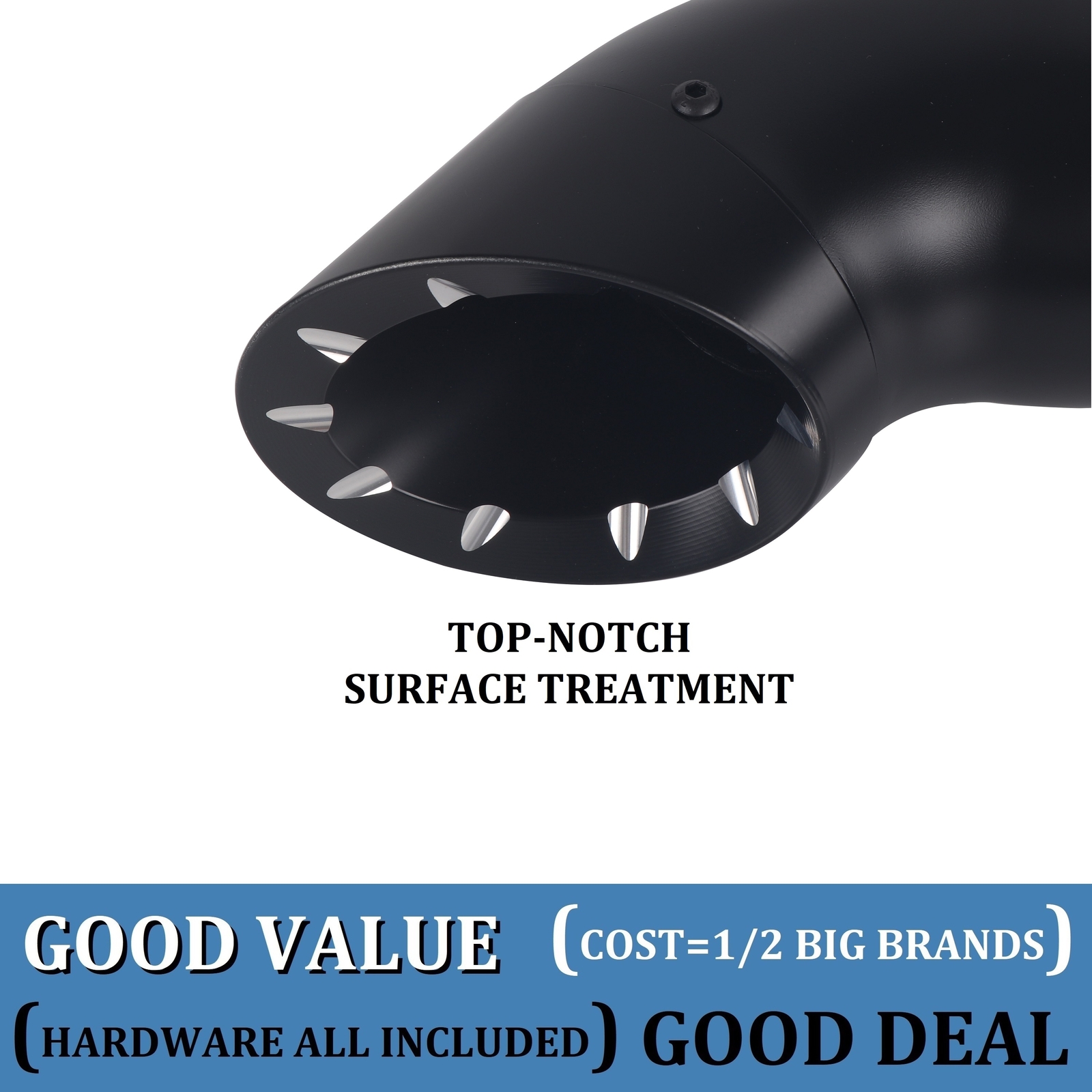 SHARKROAD Ceramic No-Fading Head Pipes for Harley Exhaust Header 95-16 Touring