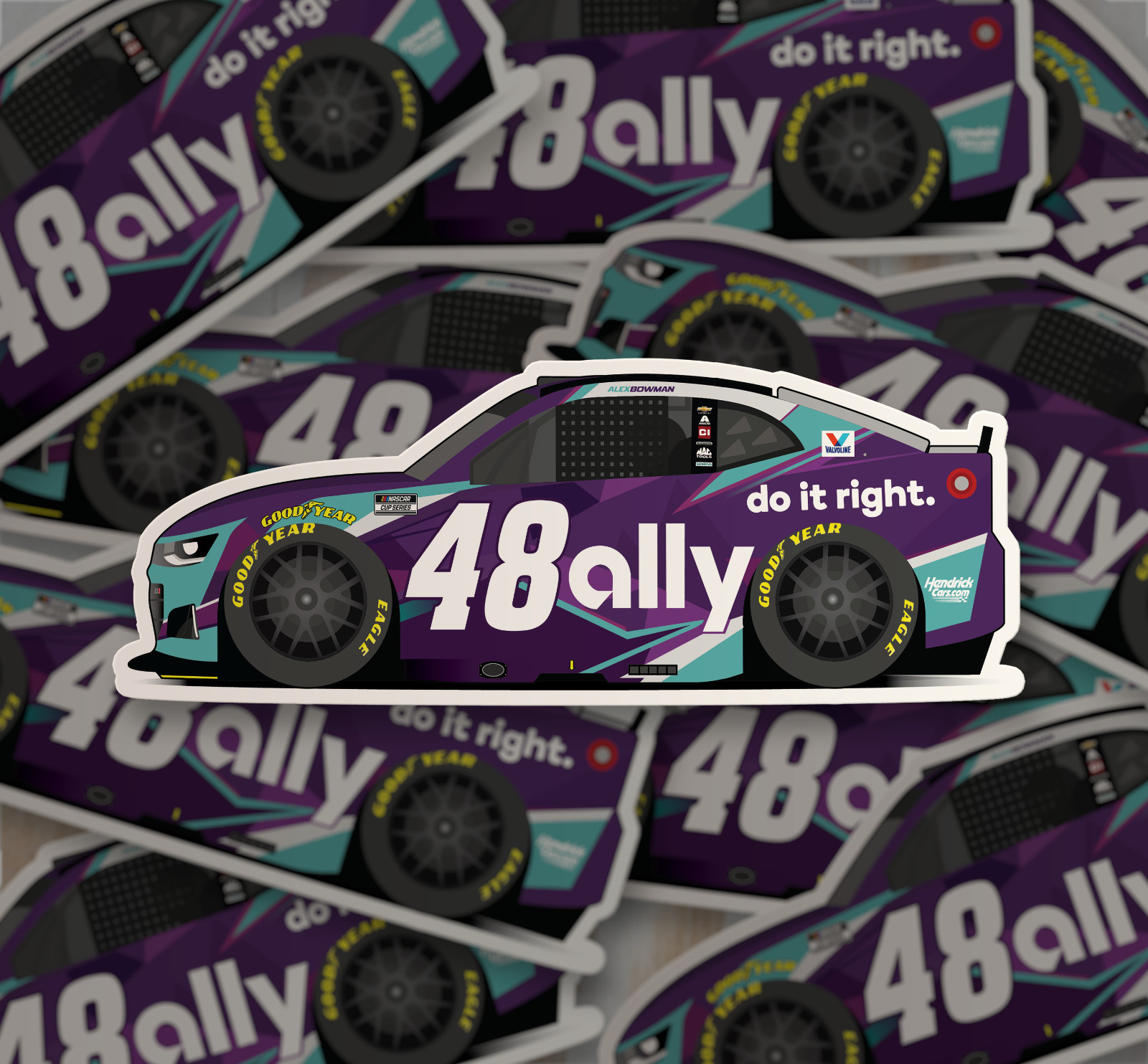 2026 NASCAR Alex Bowman Ally Sticker