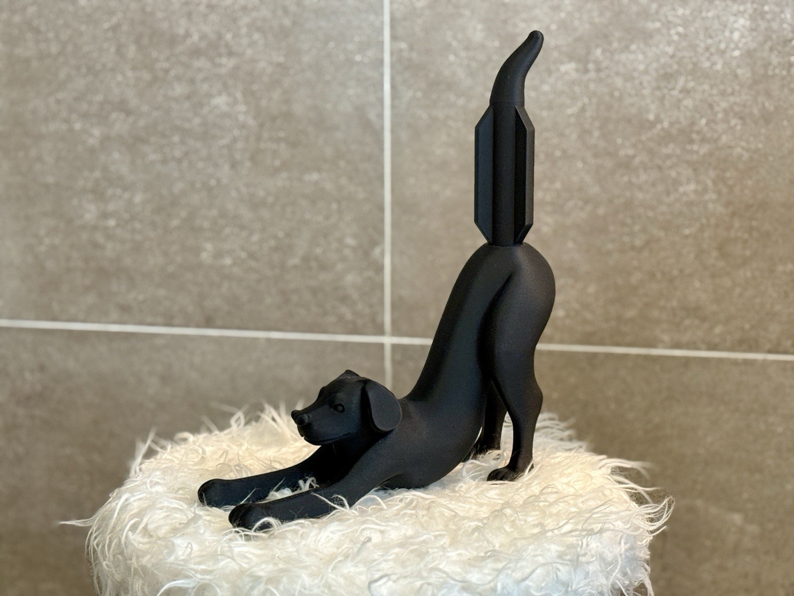 3D Printed Stretching Dog Toilet Paper Holder For Bathroom