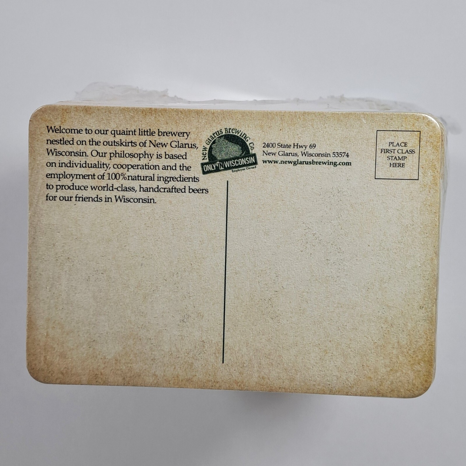 NEW GLARUS BREWING CO. WI Postcard Beer Coasters Set Sleeve Of 125 MOON MAN