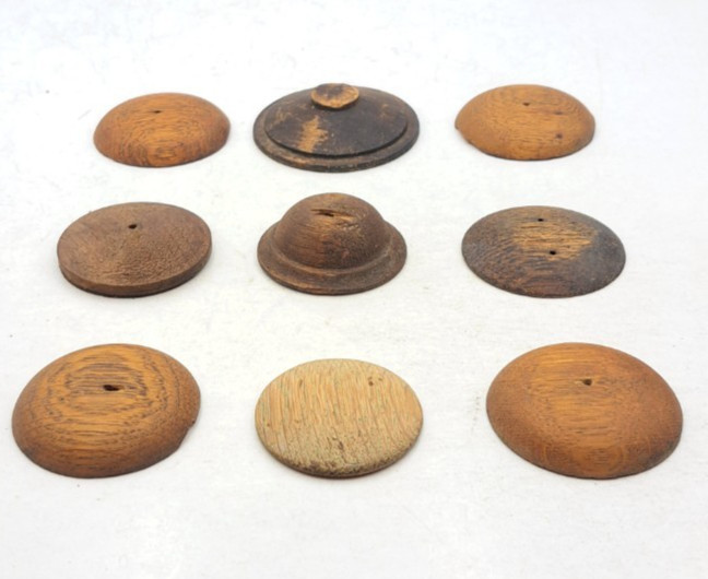 Antique Wooden Decorative Rosette Furnisher Wall Decorations Old Vintage Lot