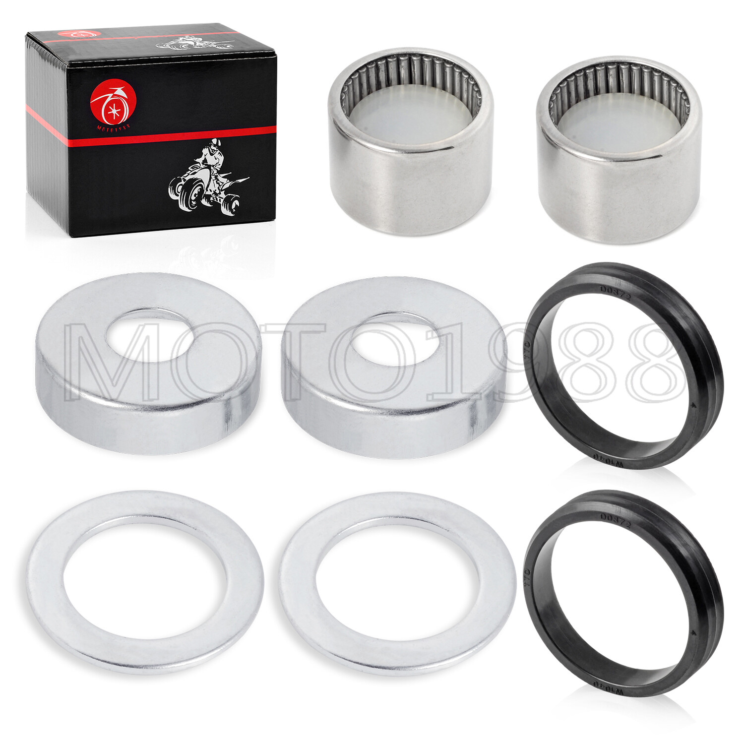 Rear Swingarm Bearing Seal Caps Rebuild Kit for Yamaha Warrior 350 YFM350X 87-04