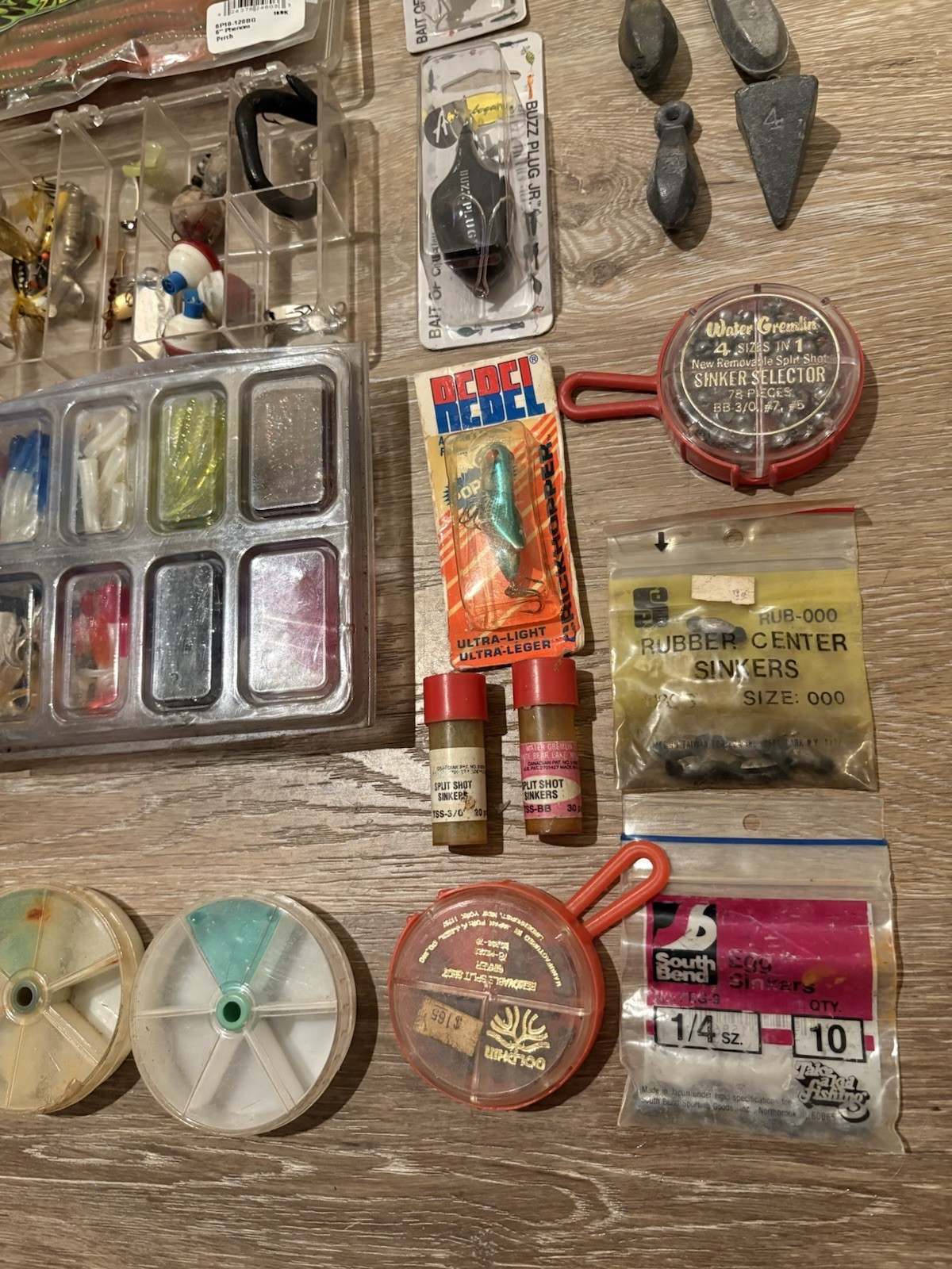 Fishing Bundle: Lures, Sinkers, Hooks, Bobbers, Tackle Box & Misc - Fast Ship!
