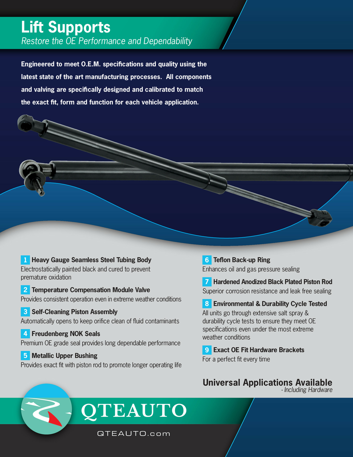 Front Hood Lift Support For 2008-2017 Buick Enclave