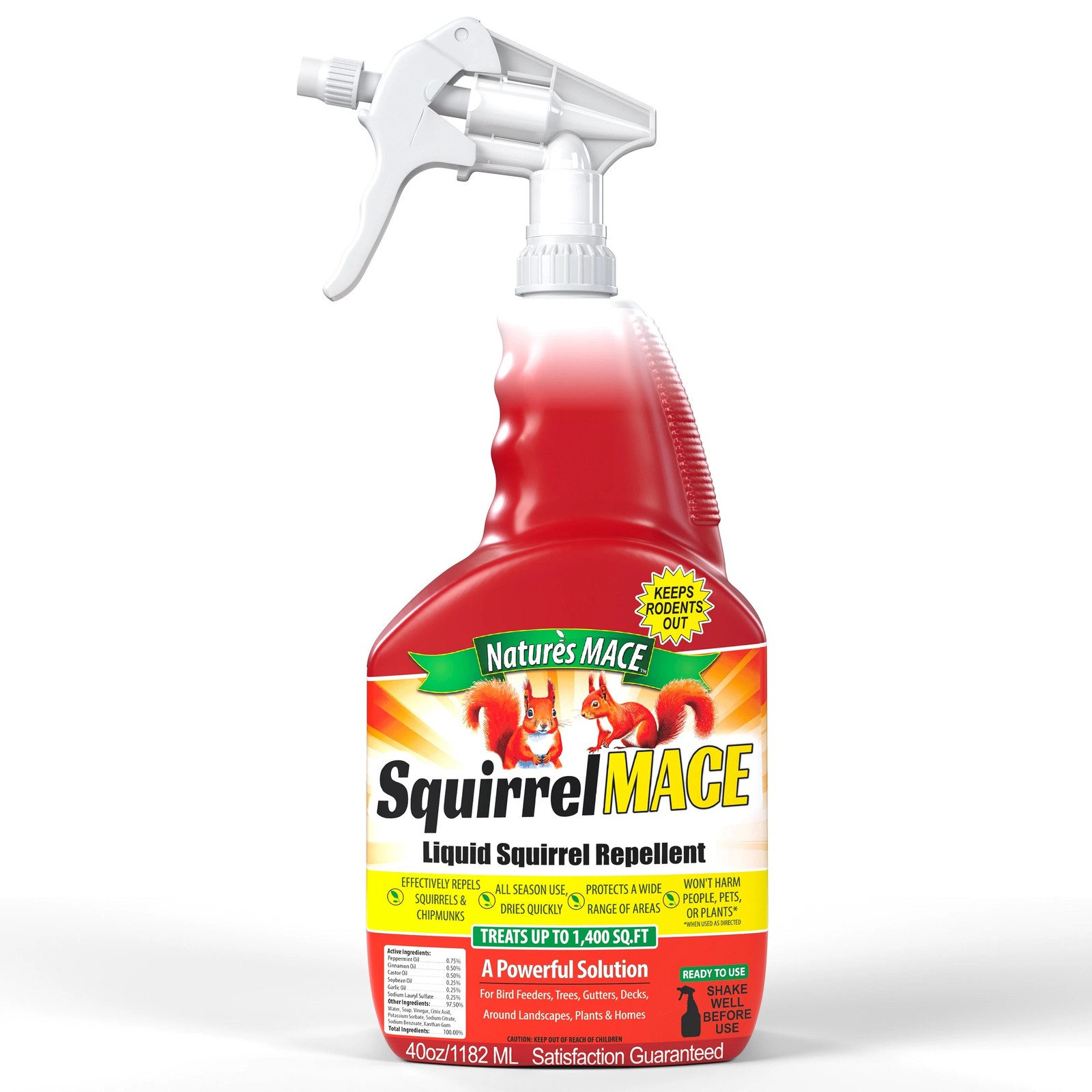 Nature's MACE Squirrel MACE – Effective Squirrel Deterrent Spray