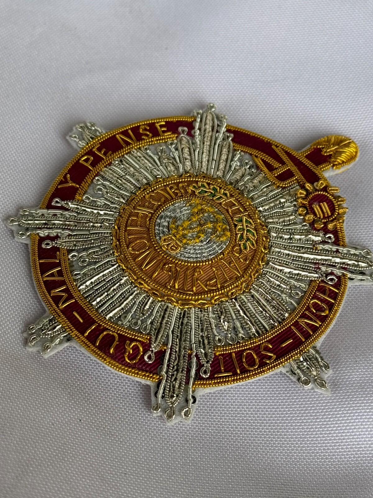 Imperial Order of St.Alexander combined British Embroidered star, replic 1850s