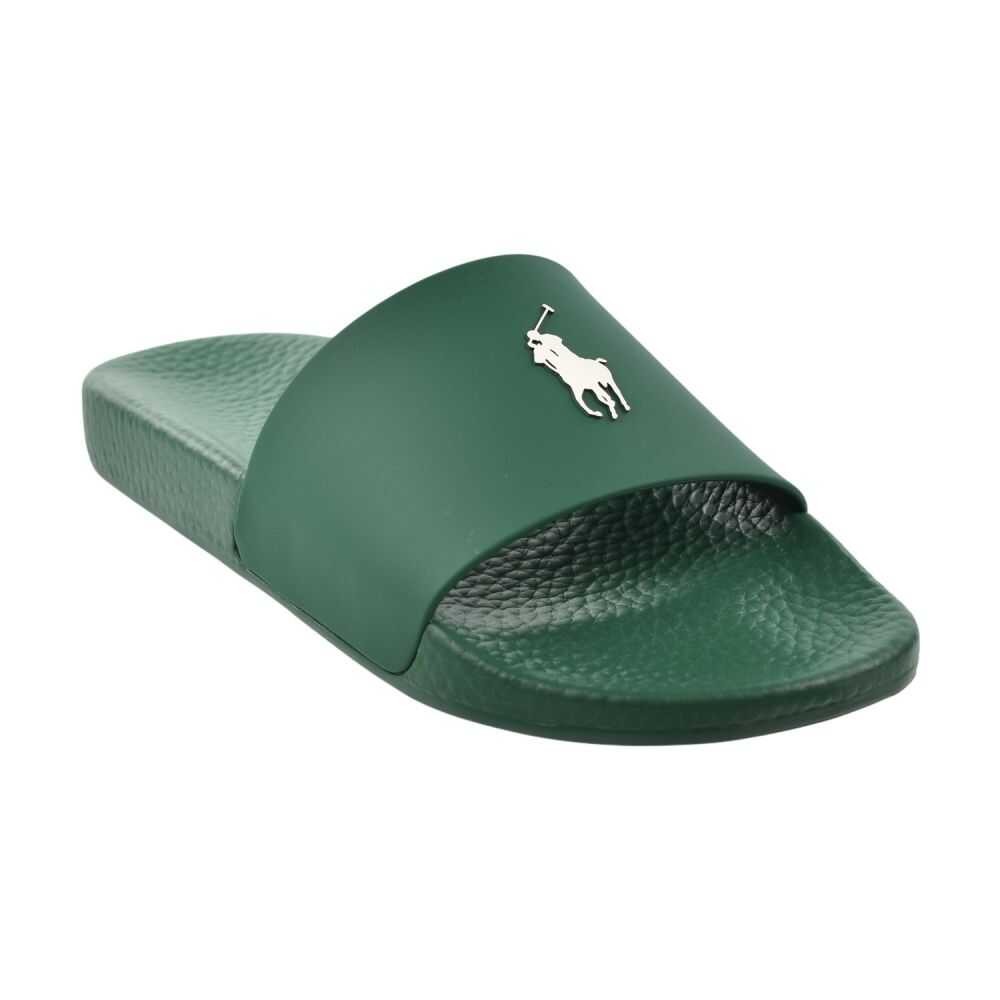 Polo Ralph Lauren Signature Pony Men's Slides Green/White 809P07314-002