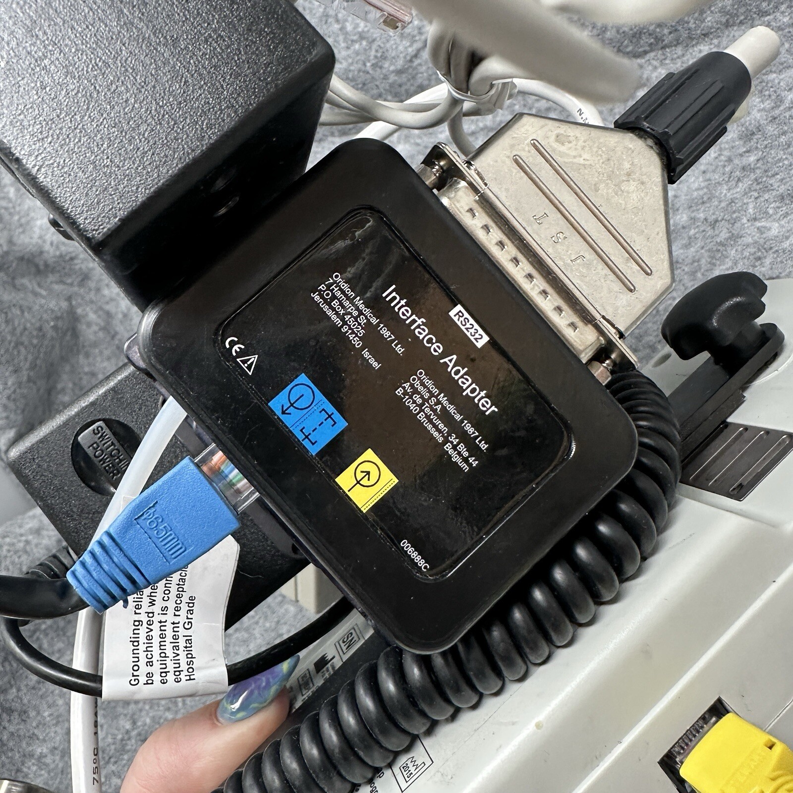 Microstream ETCO2 Capnograph Oridion Microcap Monitor With Mount With Adapter