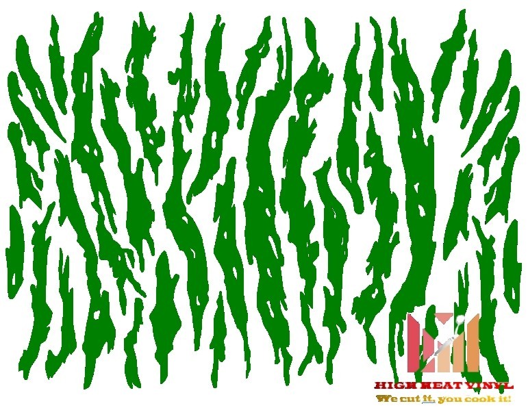 Standard Vinyl Stencil/Vinyl Decal 10" x 12" -Vietnam Tiger stripe style