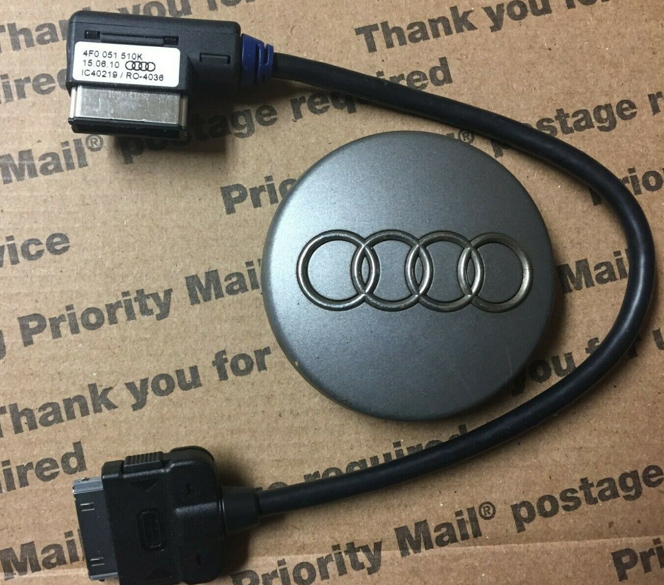 Genuine Audi/VW AMI iPod® /iPhone® Cable MDI 30-PIN Adapter Charger 4F0051510K