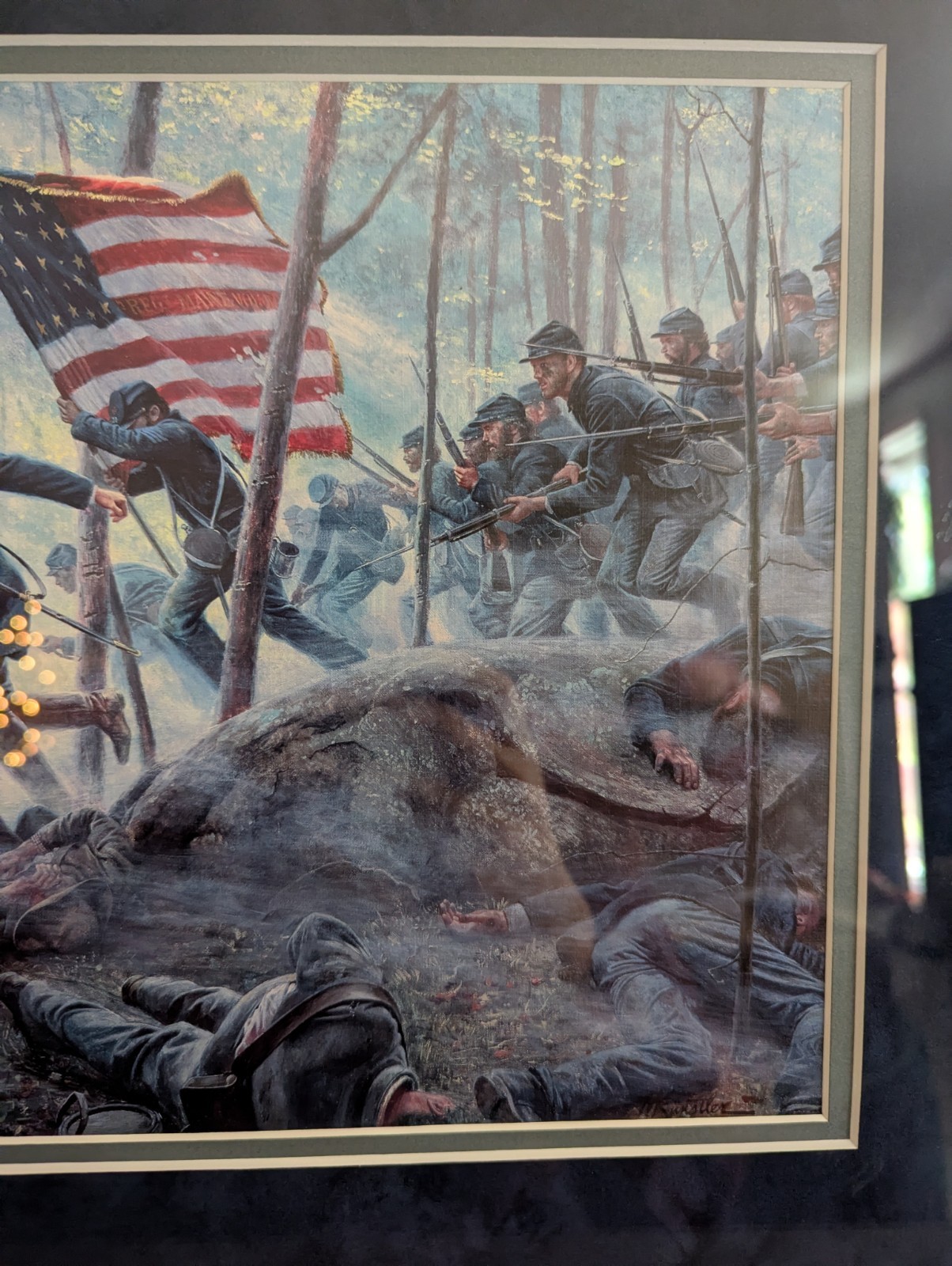 Mort Kunstler - Civil War - Chamberlain’s Charge 1863, Signed Art