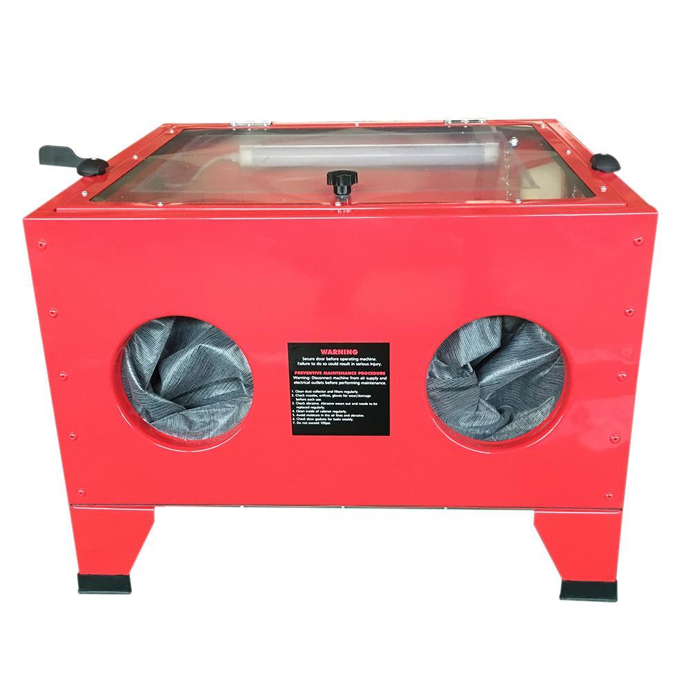 Sandblasting Cabinet 80psi Portable Benchtop Sand Blaster Cabinet Kit 25Gallon