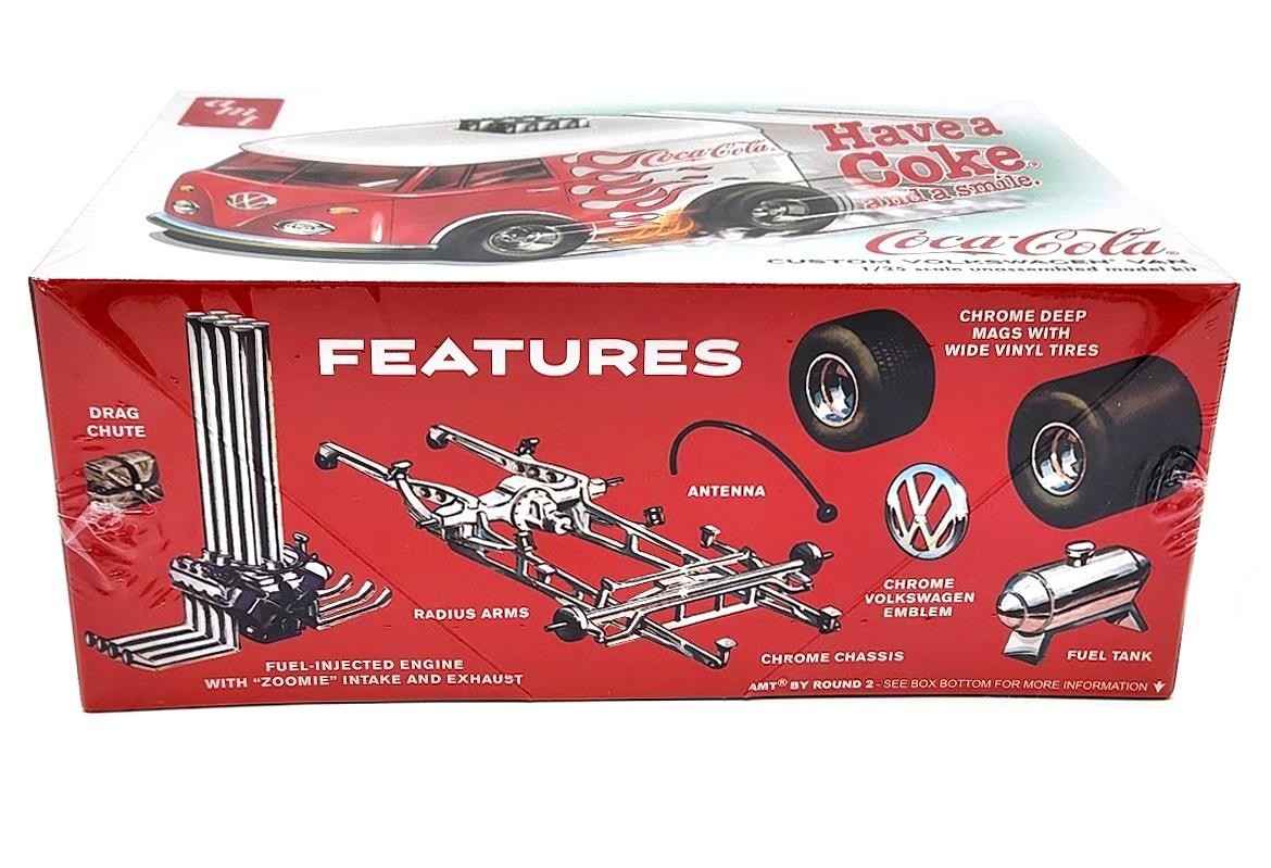 New AMT 1:25 Scale Volkswagen Van Show Rod Coca-Cola Model Kit AMT1518