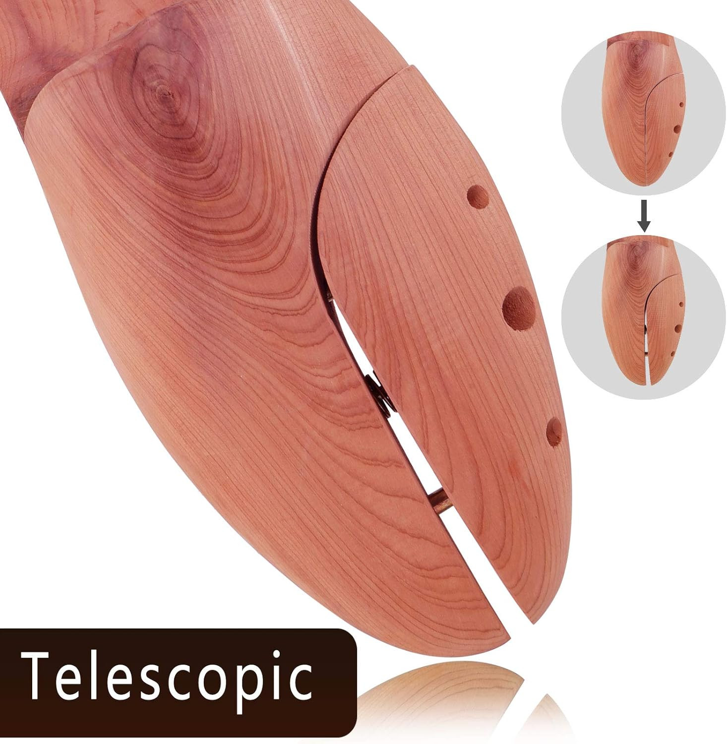 Cedar Shoe Trees for Men, 7.5-14 Sizes Cedar Shoe Trees, 2 Pairs Wooden Shoe Str