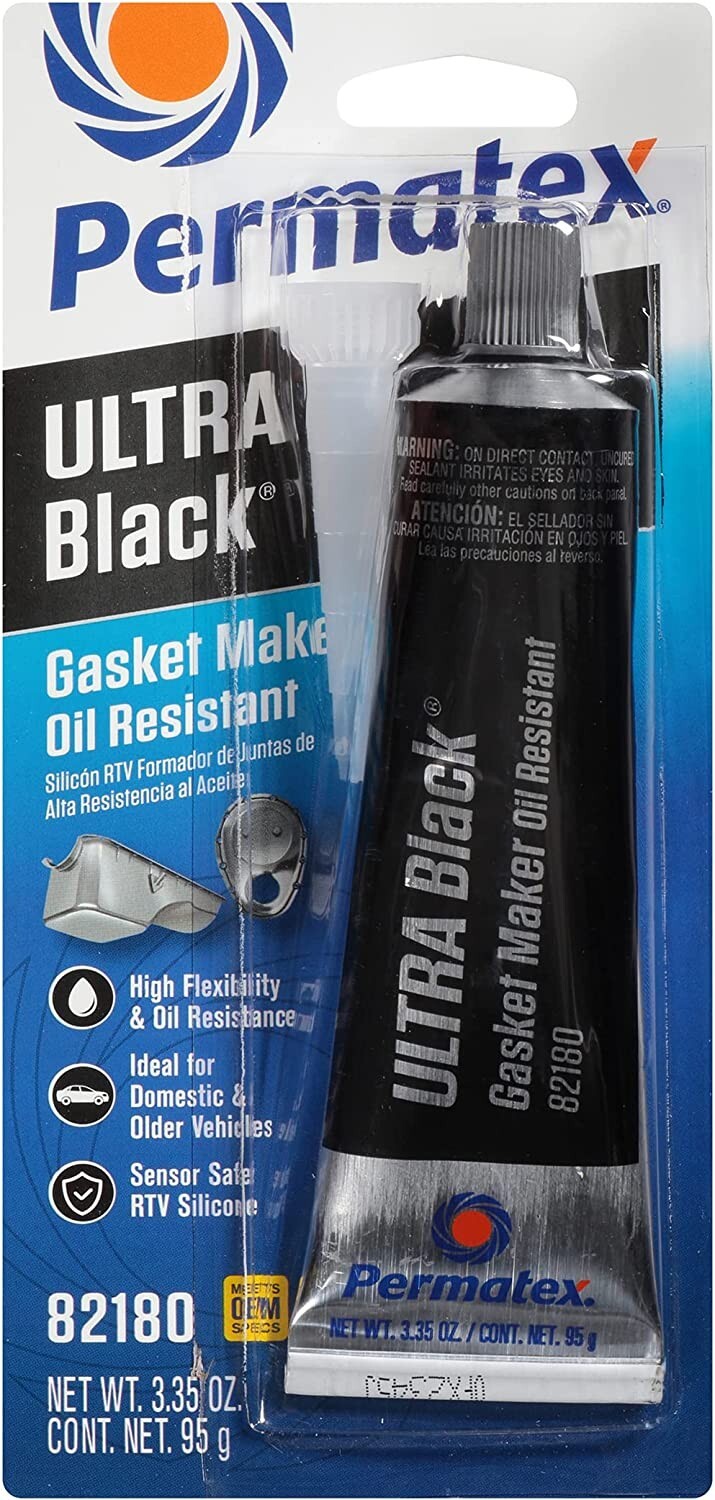 Permatex� Ultra Black� Maximum Oil Resistance RTV Silicone Gasket Maker 3 oz