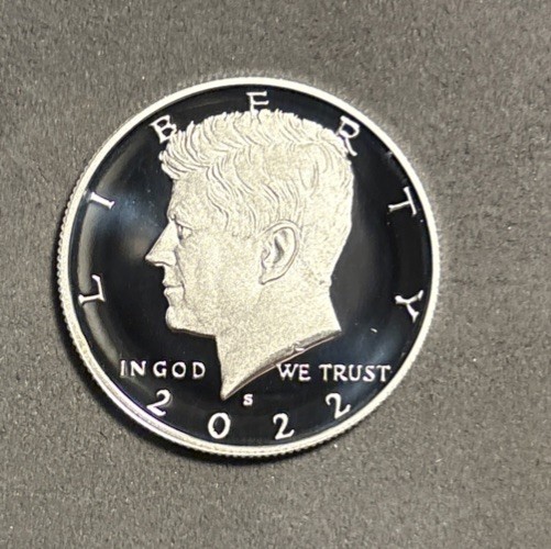 2022 S Kennedy SILVER PROOF Half Dollar Gem DCam 99.9% .999 Coin