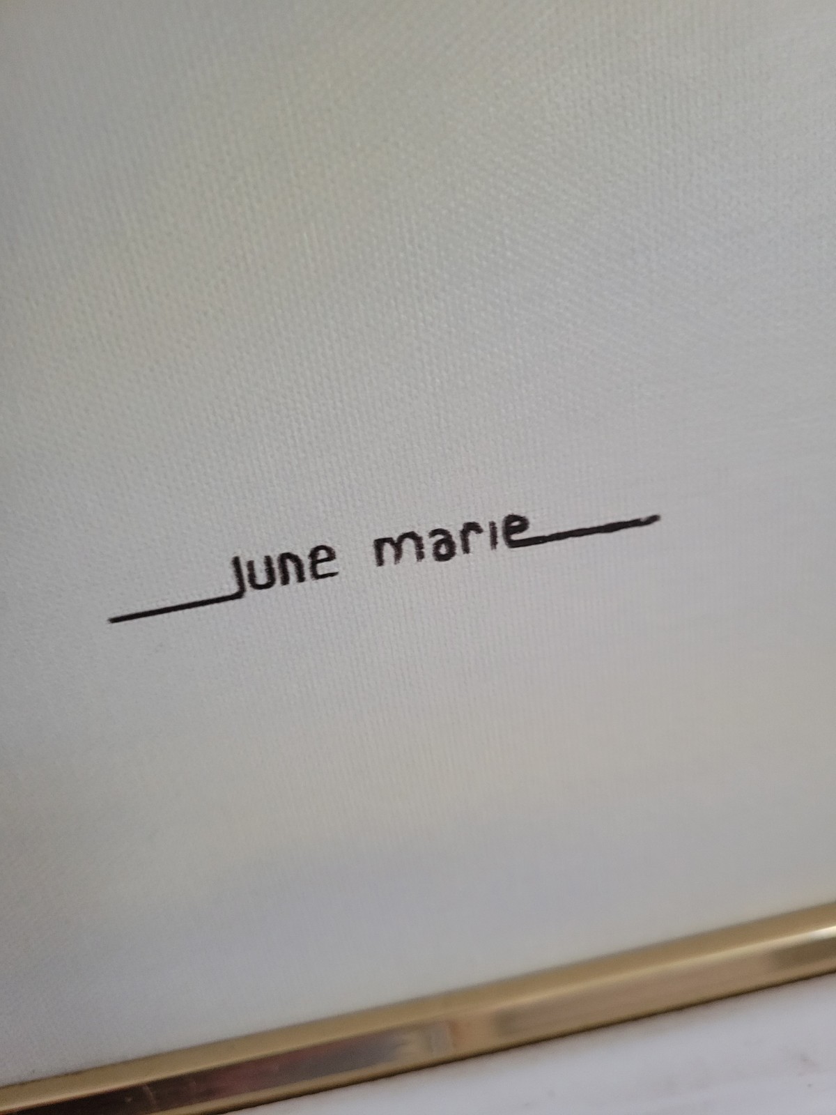 JUNE MARIE Print Painting ON CANVAS AFRICAN AMERICAN Man Jazz Trombone Player