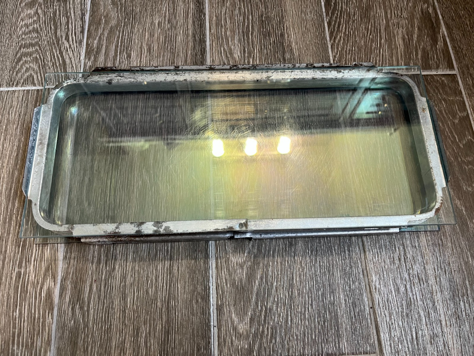 GE General Electric Range Oven Door Glass & Frame WB56K5 & WB56K19 16" x 7" #8