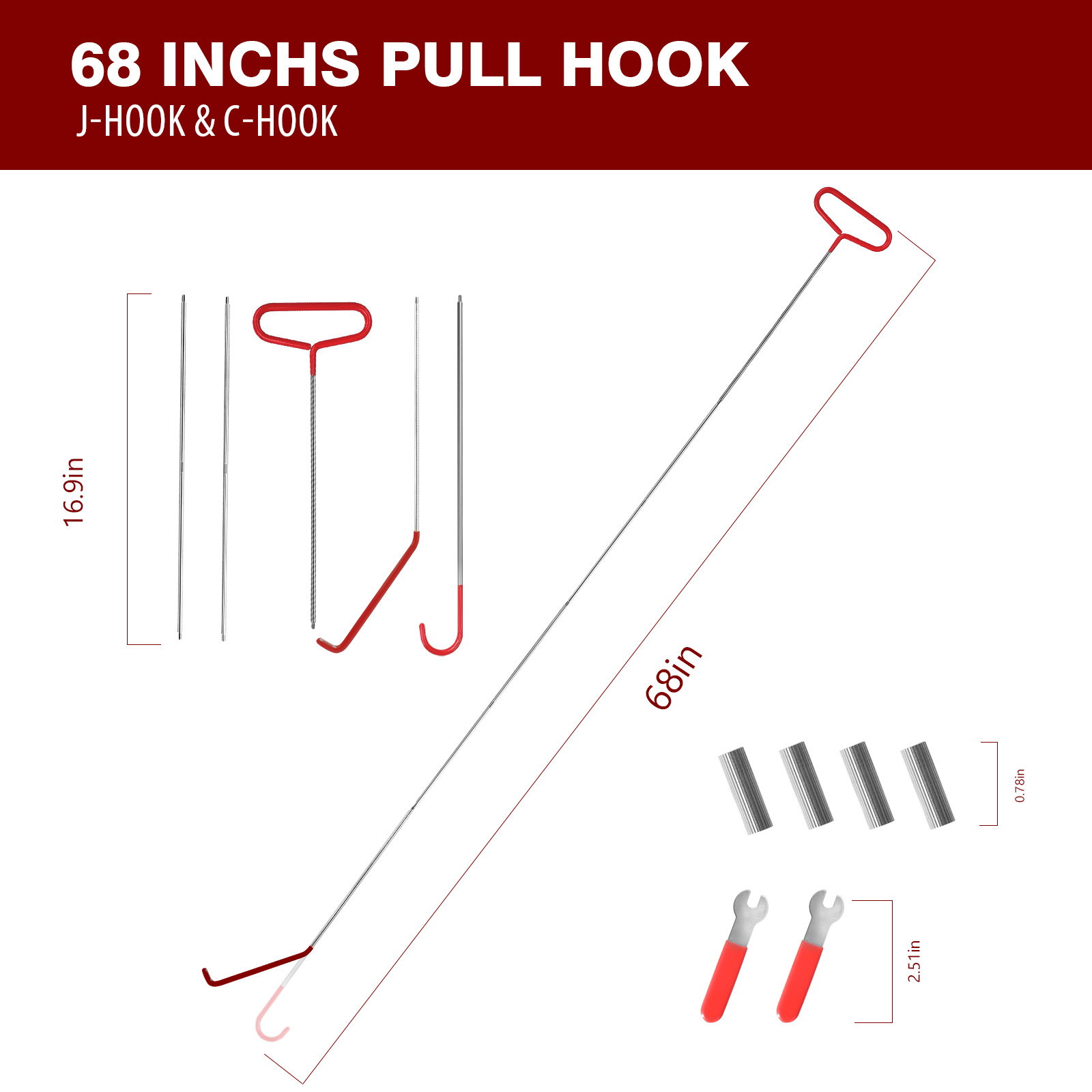 23 Pcs Emergency Car Unlock Tool Kit, Vehicle Repair Lock Out Set US