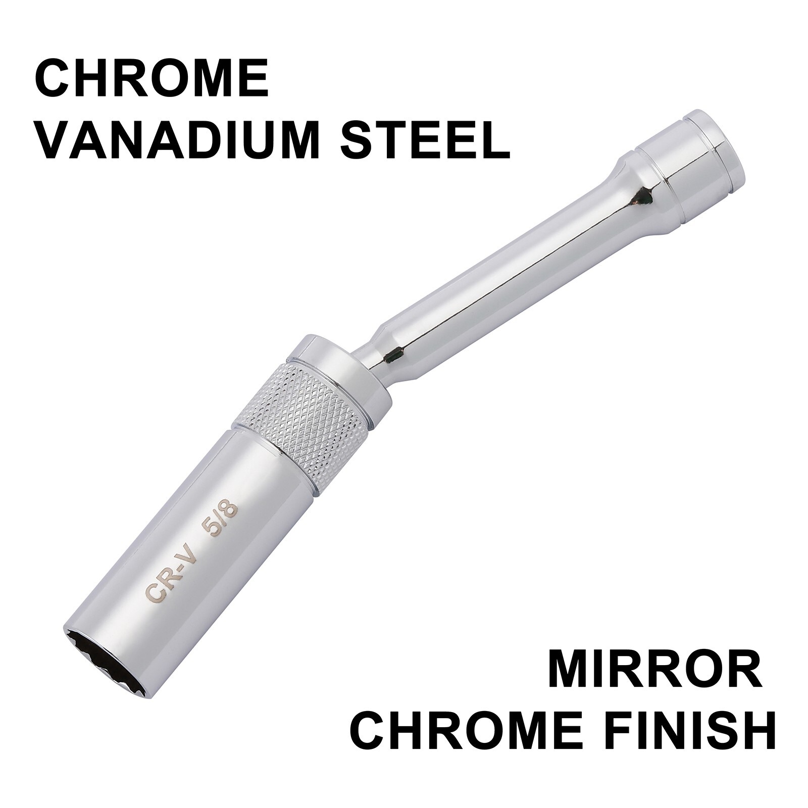 6PC 3/8"Dr. Magnetic Swivel Spark Plug Socket Set Include 9/16" 5/8" 13/16" 14mm