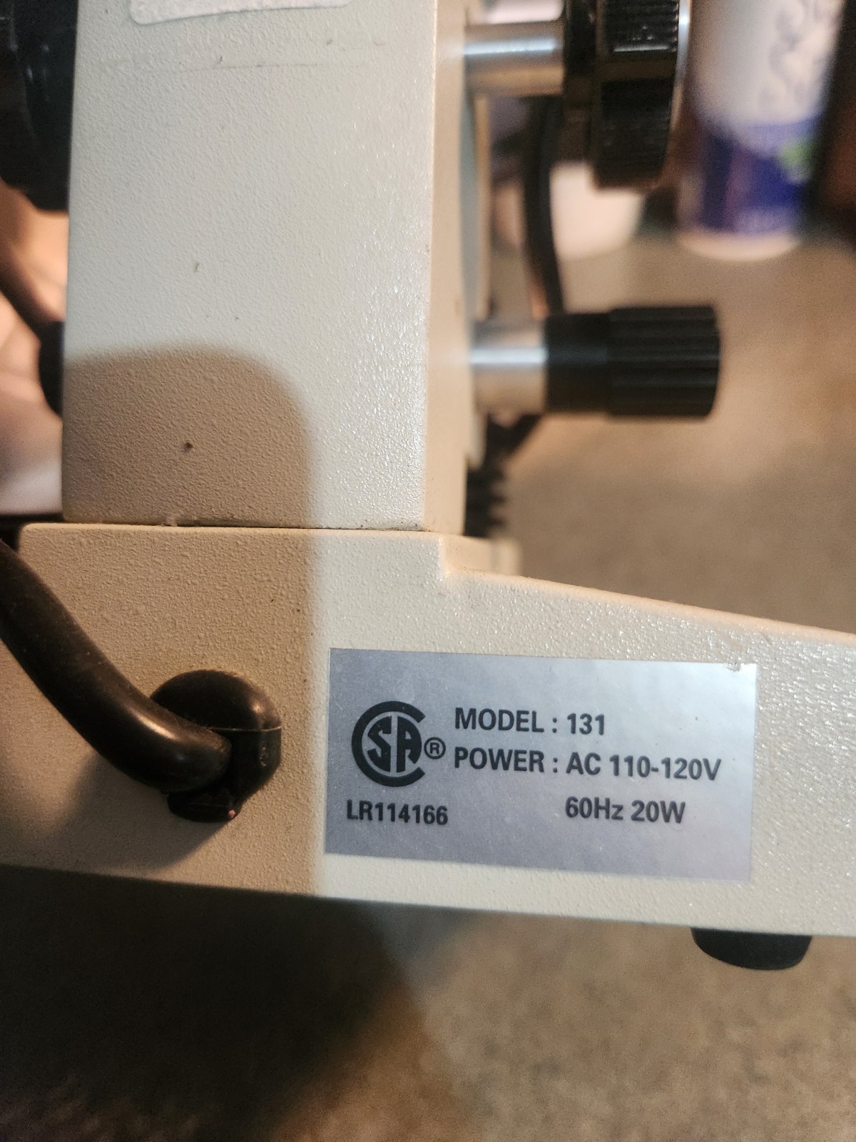 FREY SCIENTIFIC Microscope Model 131 Compound with x-y stage 40-400X Tested!