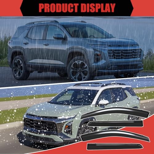 Window Visors Rain Guards Compatible with 2025 2026 Chevrolet/Chevy Equinox