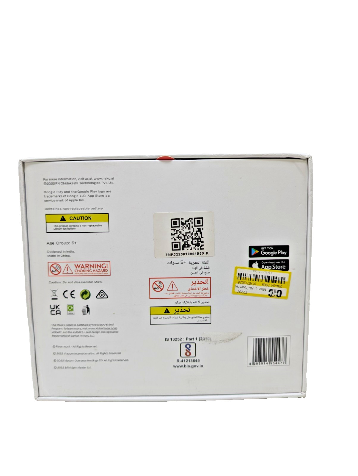 Miko 3 Interactive Robot – Red (NEW OPEN BOX)