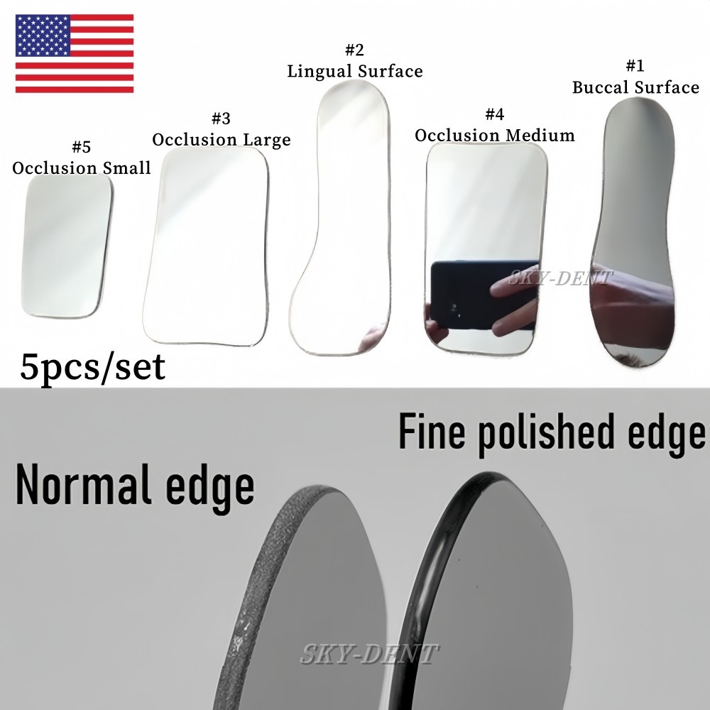 Dental Orthodontic Intra oral Photography Mirrors Glass Reflector Mouth Mirror