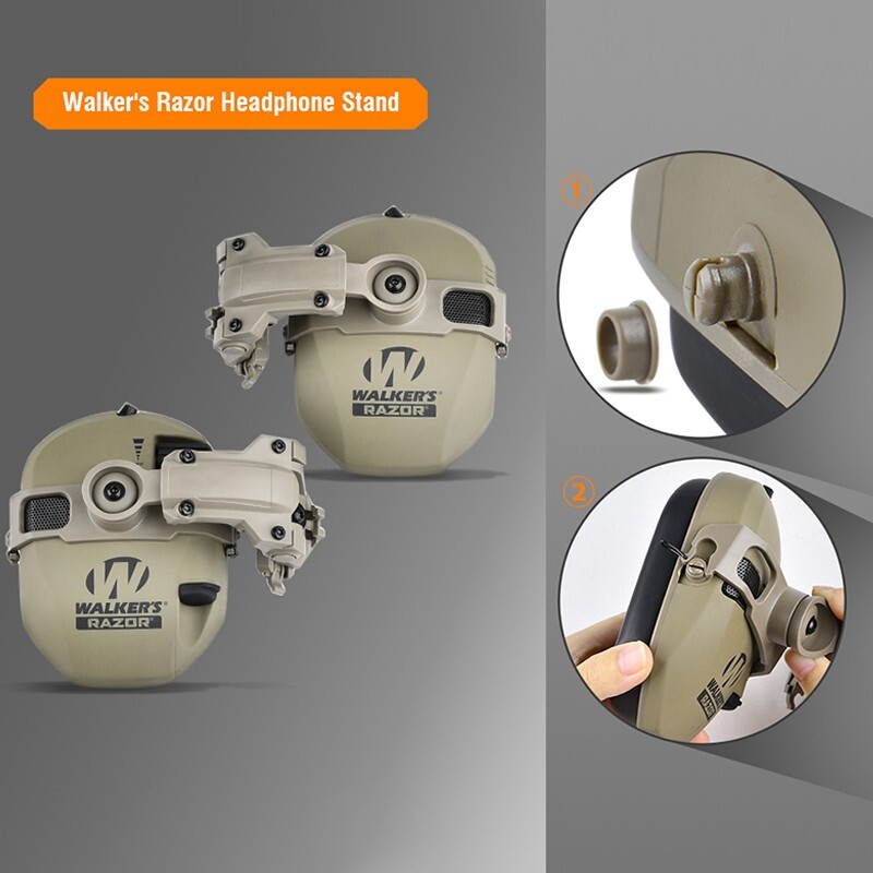 Tactical 360°Rotation Helmet Mount Adapter Headset Bracket FAST Wendy Helmets