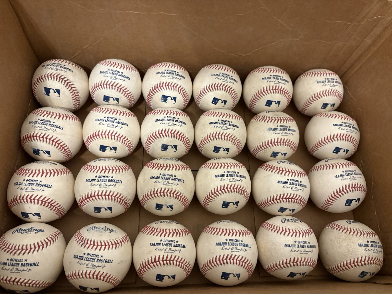 Rawlings MLB Official Game Baseballs Mudded Prepped Pearls (1)