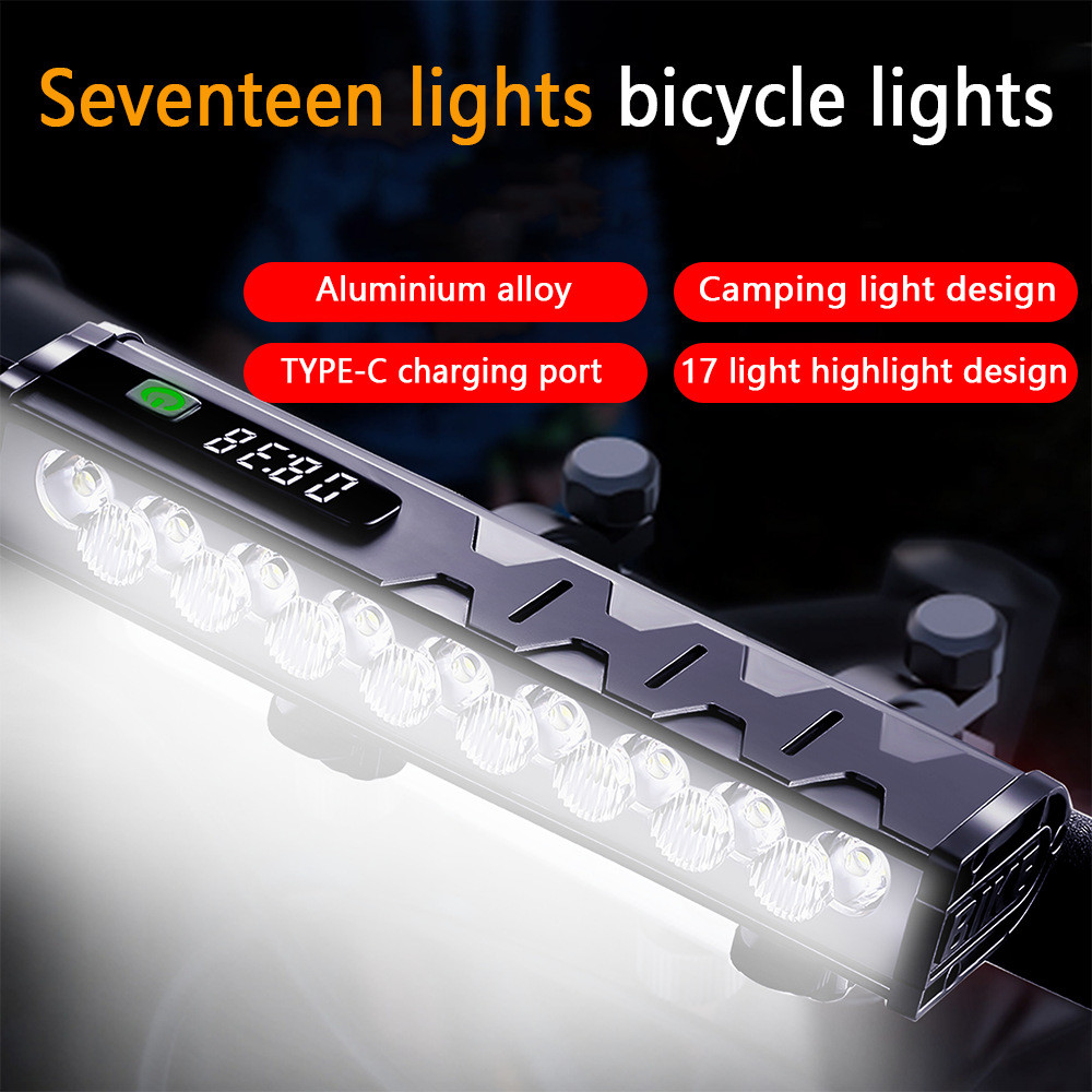 4800 Lumen Bike Lights,USB-C Rechargeable Bicycle Light, Super Bright Bike Light
