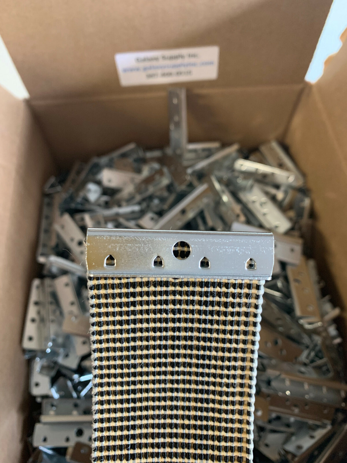 Metal Chair Rubber Upholstery Webbing End Clips for Chair Furniture (50 pcs)