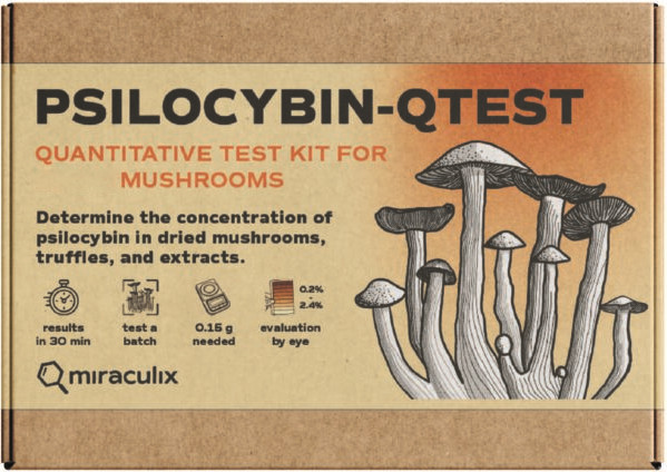 Wild Mushroom Potency Test Kit - Miraculix QTest for Foraged Mushroom Analysis