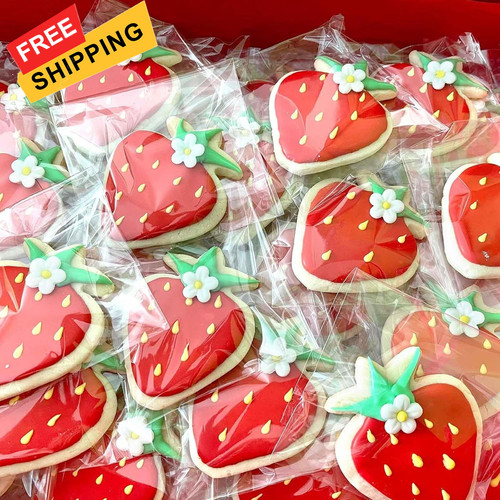 300 PCS Clear Cellophane Cookies Bags Self Sealing with 4x6" and 5x7",