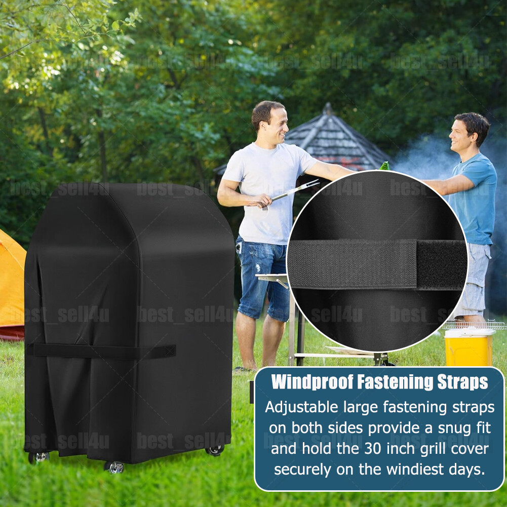Heavy Duty Waterproof Gas 2 Burner Grill Cover UV Resistant Barbecue Cover 30''