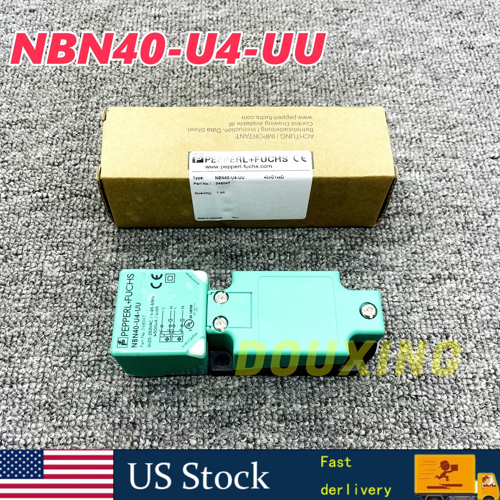 NEW IN BOX Pepperl + Fuchs Inductive Sensor 24-250VDC/24-230VAC NBN40-U4-UU