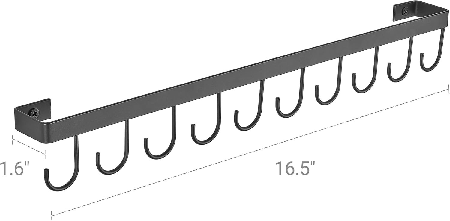 Mkono Hat Rack Wall Mount Set of 2 Hat Storage Organizer for 20 Baseball Caps, M