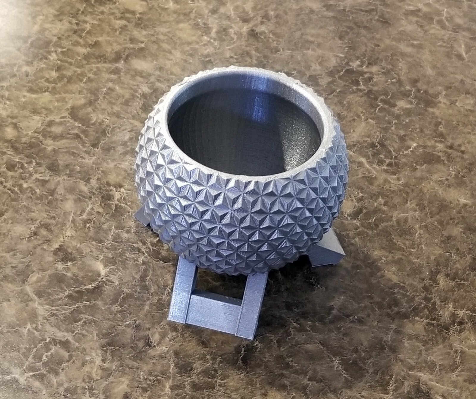 Disney World Epcot Spaceship Earth Inspired Planter - Garden Disney Decor Size B