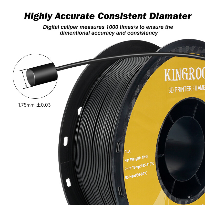 10KG Kingroon PLA PETG 3D Printer Filament 1.75 mm Bundles 10 Spools 1KG White