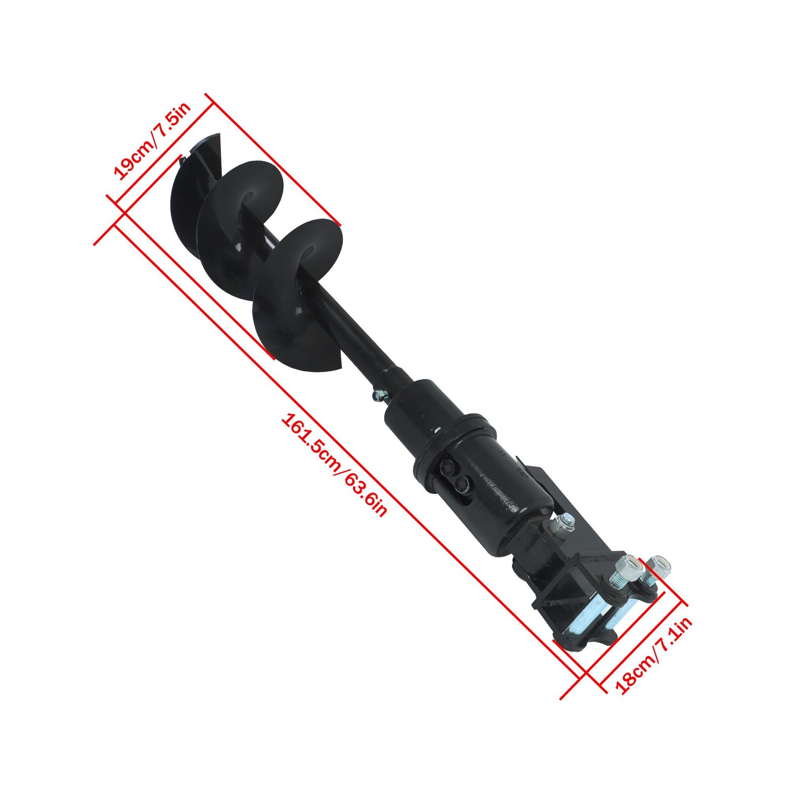 300mm Diameter Auger Drill for 1Ton-1.5Tons Small Digger Mini Excavator